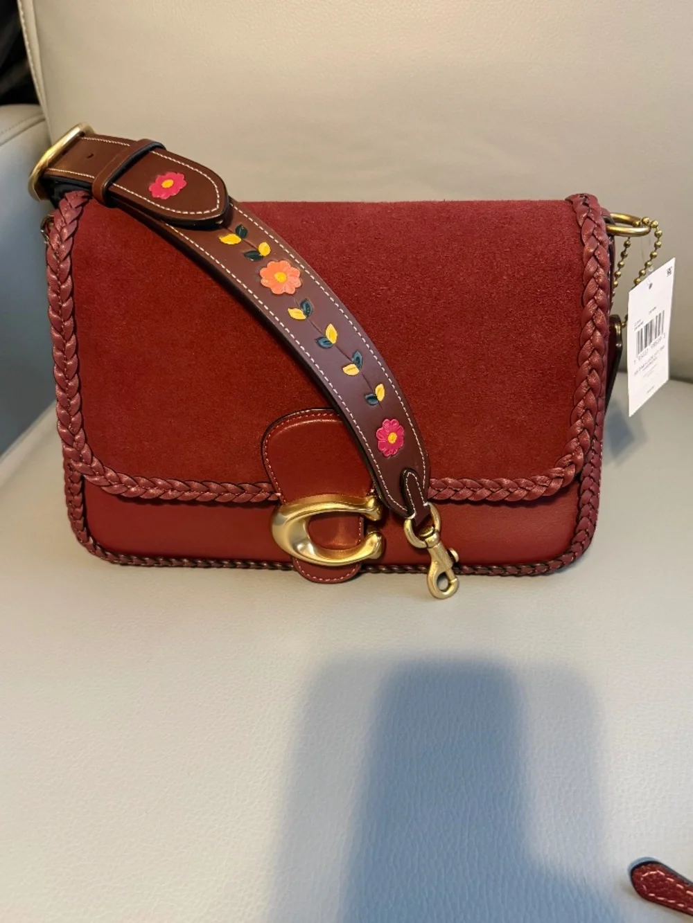 Coach Suede Soft Tabby and Wallet Braid Detail - Picture 2 of 16